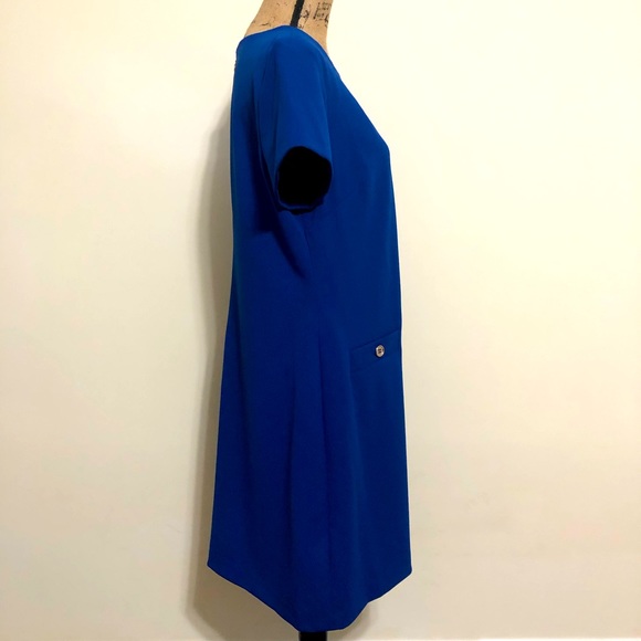 NWT! Tommy Hilfiger Cobalt Blue Dress Size 14 - Picture 2 of 12